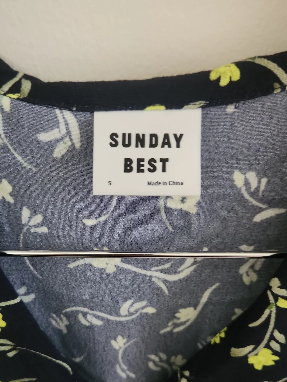 Sunday Best Aritzia Floral Dress With Collar & Lace Details Small